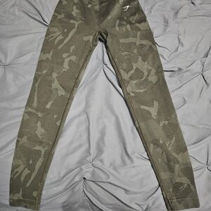 Gymshark Olive Camouflage Leggings